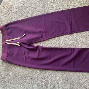 Figs Purple scrub Pants with Drawstring Waist